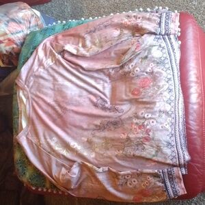 Pink floral long sleeve